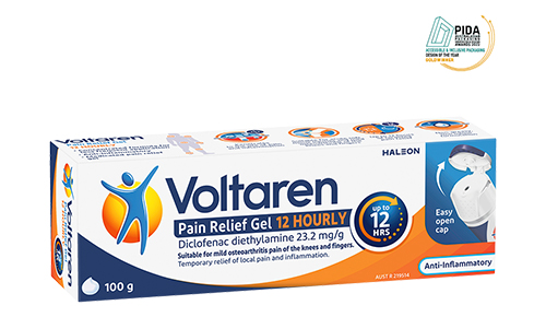 packshot of Voltaren Pain Relief Gel 12 Hourly