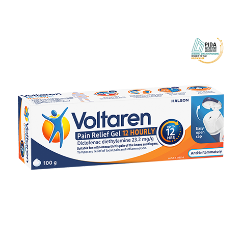 Voltaren Pain Relief Gel 12 Hourly for knee pain 